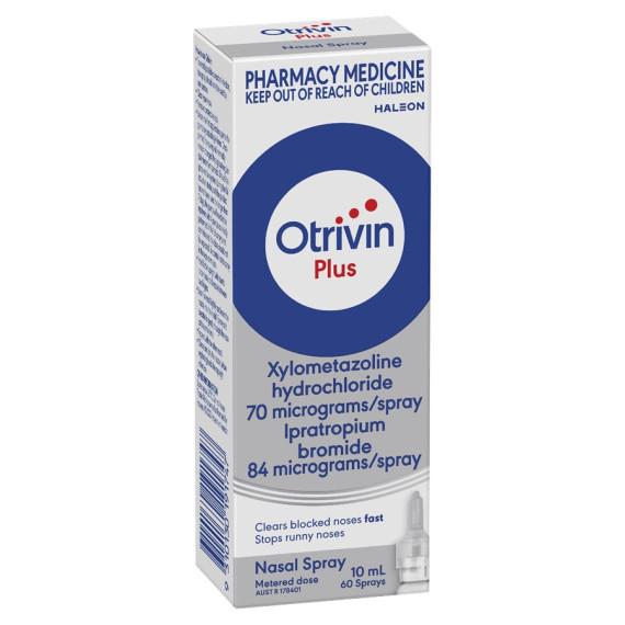 Otrivin Plus Nasal Spray Blocked and Runny Nose 10mL
