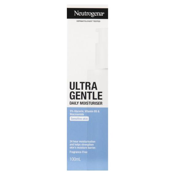 Neutrogena Ultra Gentle Daily Moisturiser 100ml for soft hydrated skin available at Pharmacy Direct