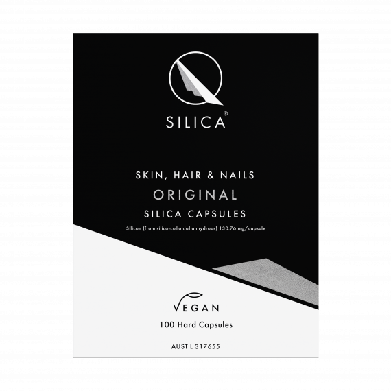 Qsilica Colloidal Silica Skin Hair & Nails 100 Capsules