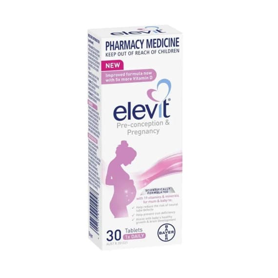 Buy Elevit Pre Conception and Pregnancy 30 Tablets Online Pharmacy Direct AU