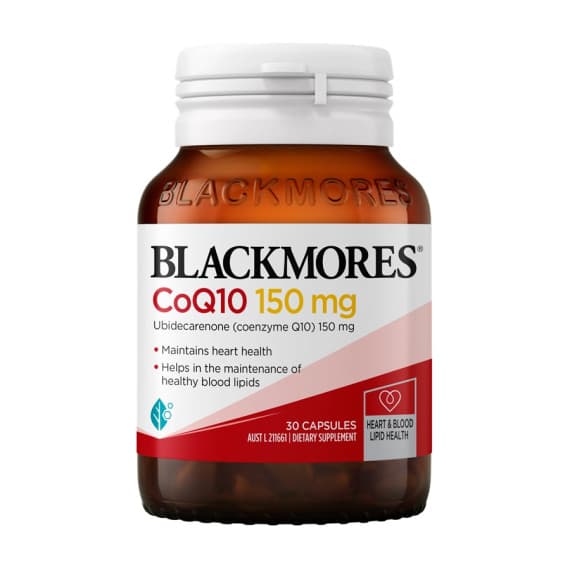 Blackmores CoQ10 150mg 30 Capsules - Heart and Energy Support - Pharmacy Direct