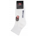 Sox And Lox Mens Sports Cushioned Midi Socks White Size 7 to 11