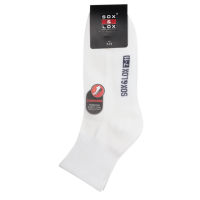Sox And Lox Mens Sports Cushioned Midi Socks White Size 7 to 11