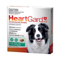 Heartgard Plus For Dogs 12 to 22kg Chewables 6 Pack