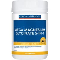 Ethical Nutrients Mega Magnesium Glycinate 5 in 1 120 Tablets  