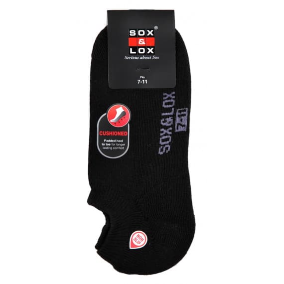 Buy Sox And Lox Mens Sports Cushioned Low Cut Socks Black Size 7 to 11 Online Pharmacy Direct AU