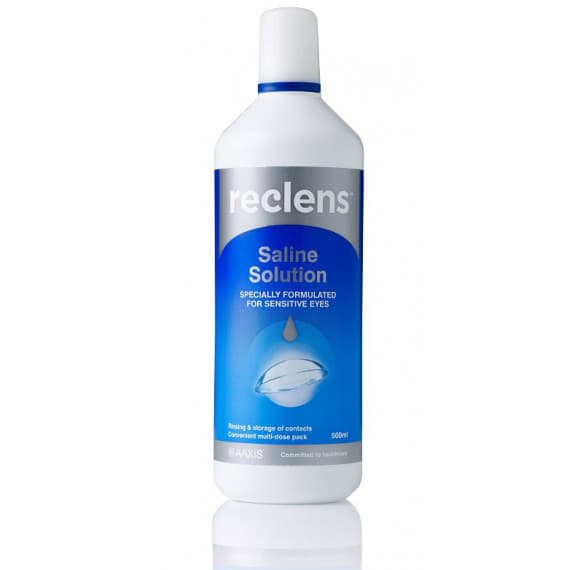 Reclens Saline Solution 500ml eye cleansing and comfort - Pharmacy Direct