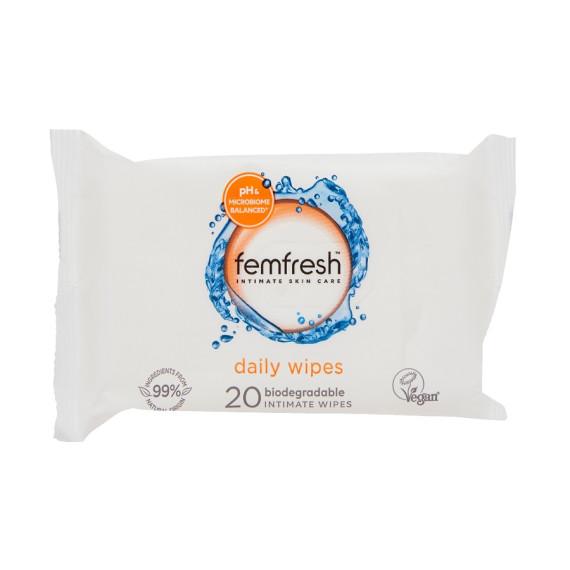 Femfresh Feminine Intimate Hygiene 20 Cleansing Wipes