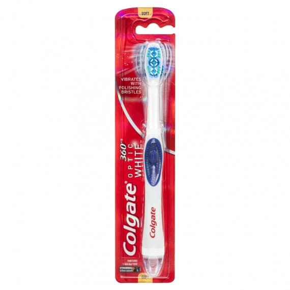 Buy Colgate 360 Degrees Optic White Sonic Power Toothbrush Soft Online Pharmacy Direct AU