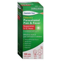 Chemists Own Children Paracetamol 5 to 12 Years Suspension 100 ML