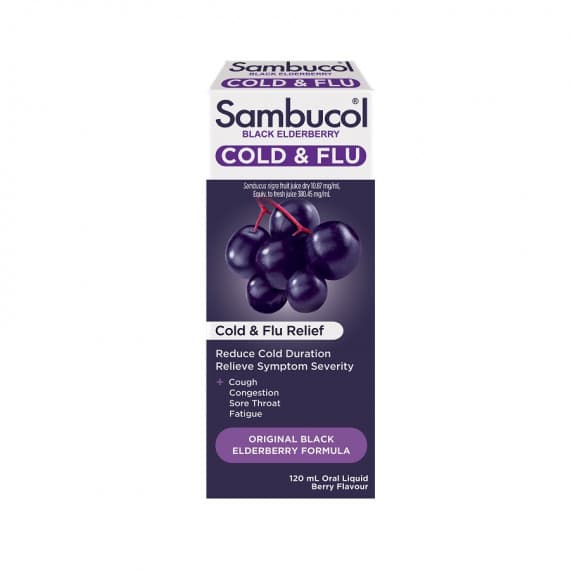Sambucol Black Elderberry Cold & Flu 120ml