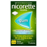 Nicorette Nicotine Gum Icy Mint 4mg 15 Pieces