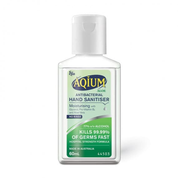 Ego Aqium Antibacterial Hand Sanitiser With Aloe 60ml