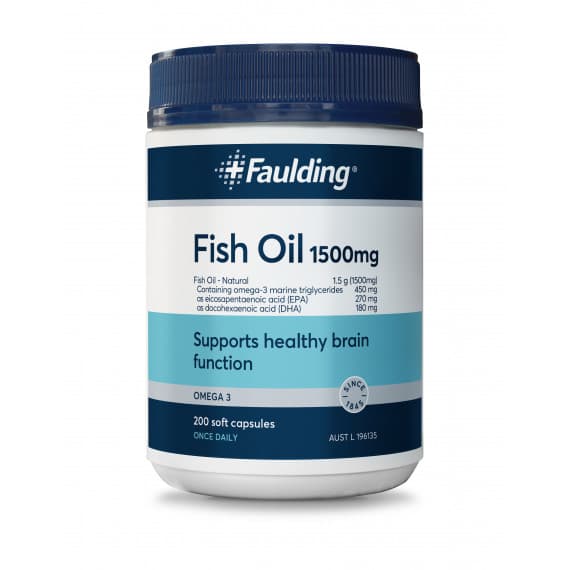 Faulding Remedies Odourless Fish Oil 1500mg Capsules 200
