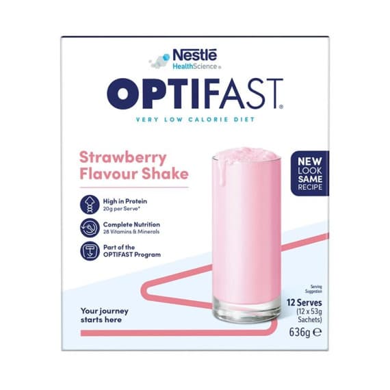 Optifast VLCD Strawberry Shake 12 x 53g