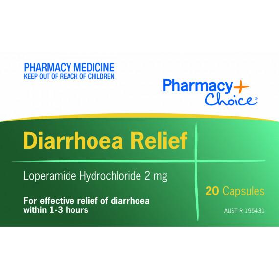 Buy Pharmacy Choice Diarrhoea Relief 20 Capsules Online Pharmacy Direct AU