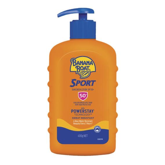 Buy Banana Boat Sport Lotion SPF 50 Plus Pump 400g Online Pharmacy Direct AU