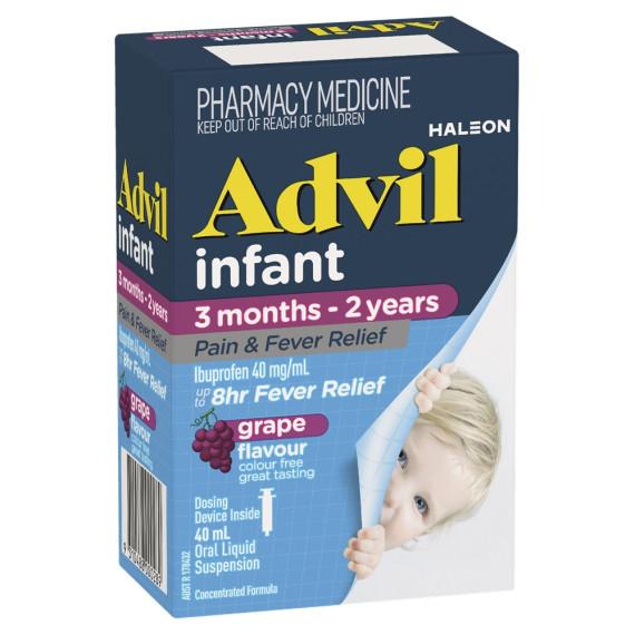 Buy Advil Infants Pain And Fever Relief Suspension 3 Months to 2 Years 40ml Online Pharmacy Direct AU