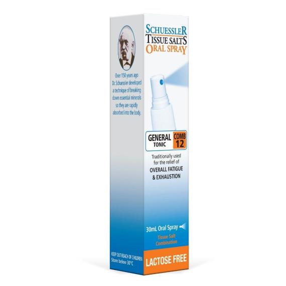Buy Martin And Pleasance Schuessler Tissue Salts Comb 12 General Tonic Spray 30ml Online Pharmacy Direct AU