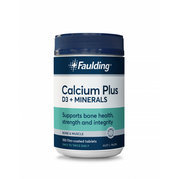 Faulding Remedies Calcium Plus D3 + Minerals 100 Tablets