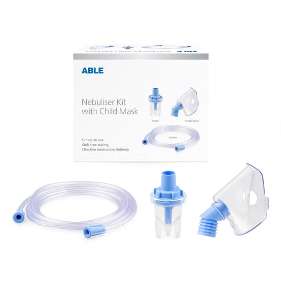 Able Nebuliser Kit with Child Mask for fast respiratory relief - Pharmacy Direct