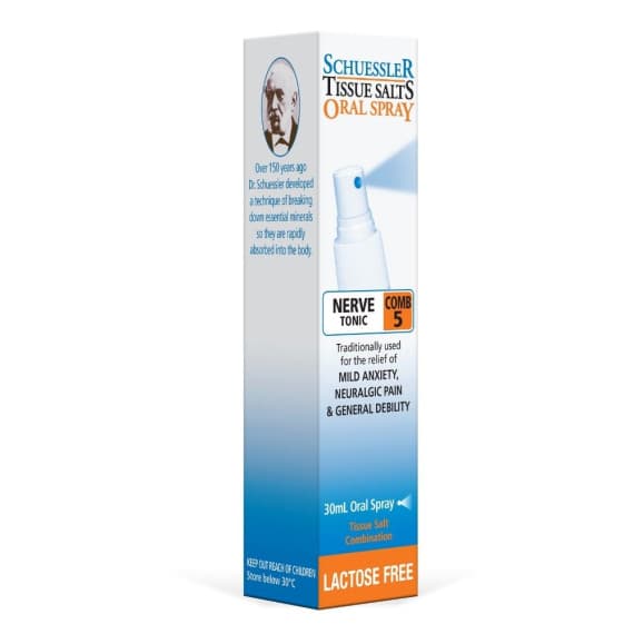 Buy Martin and Pleasance Schuessler Comb 5 Nerve Tonic Spray 30ml Online Pharmacy Direct AU