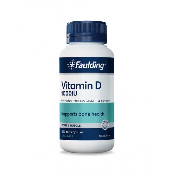Faulding Remedies Vitamin D 1000IU 200 Capsules