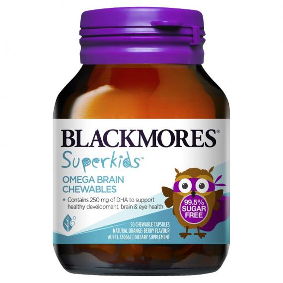 Blackmores Superkids Omega Brain Chewables 50 Capsules
