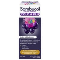 Sambucol Black Elderberry Cold and Flu Relief Kids Liquid 120ml