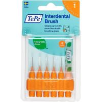 Tepe Interdental Brush Orange 0.45mm Size 1 6 Pack