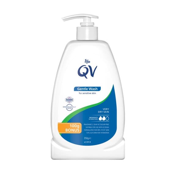 QV Gentle Wash 350g hydration and sensitive skin relief – Pharmacy Direct