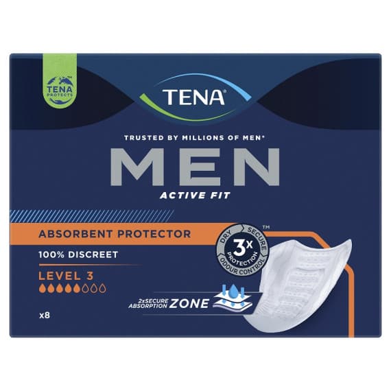 TENA Men Absorbent Protector Guard Level 3 8-Pack at Pharmacy Direct