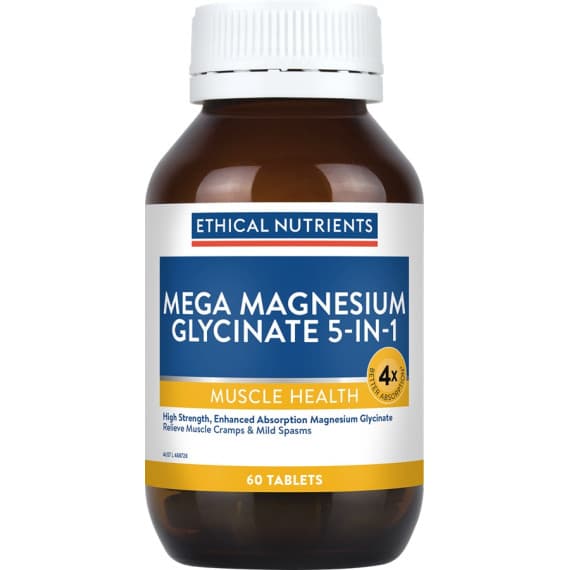 Buy Ethical Nutrients Mega Magnesium Glycinate 5 in 1 60 Tablets Online Pharmacy Direct AU