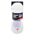 Sox & Lox Mens Sports Cushion Hidden Socks White (Size 7 - 11)