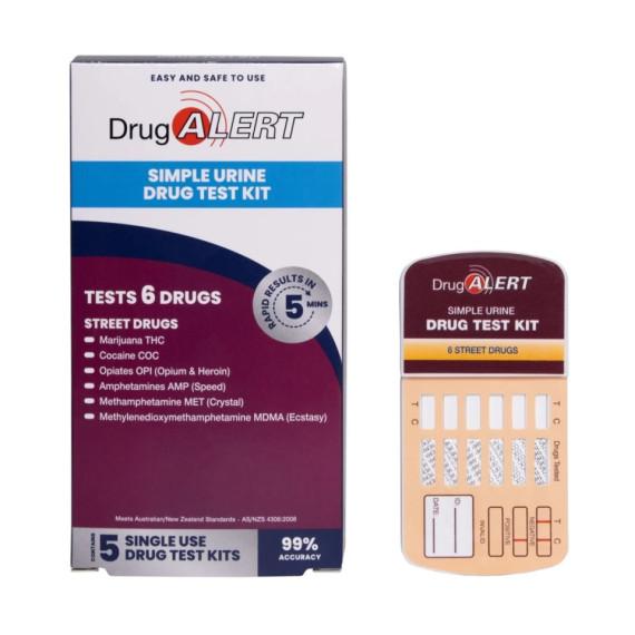 Drug Alert Street Drugs Drug Test Kit x 5 Tests