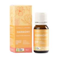 Lively Living Essential Oil Blend Certified Organic Harmony 10ml