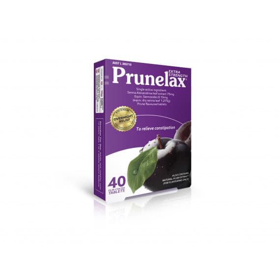 Prunelax Extra Strength 40 Tablets constipation relief at Pharmacy Direct
