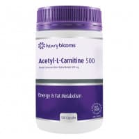 Henry Blooms Acetyl L Carnitine 500mg 180 Vege Capsules