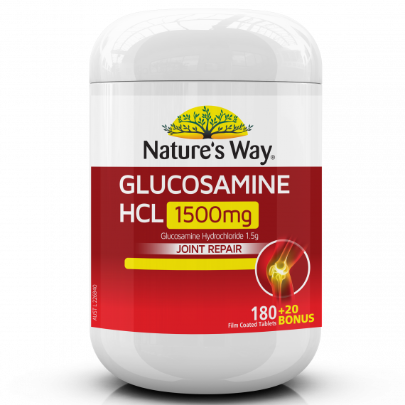 Natures Way Glucosamine 1500mg 180 plus 20 Tablets