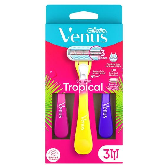 Buy Gillette Venus Tropical Scented Womens Disposable Razor 3 Pack Online Pharmacy Direct AU