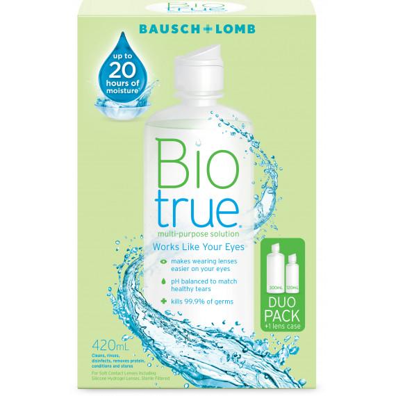 Bausch and Lomb Biotrue Multi Purpose Solution Duo Pack 420ml 300ml plus 120ml