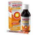 Nurofen Children 5 To 12 Years Pain and Fever Relief Concentrated Liquid 200mg/5mL Ibuprofen Orange 200ml