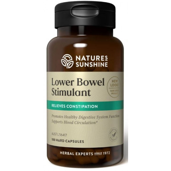 Natures Sunshine Lower Bowel Stimulant 100 Capsules