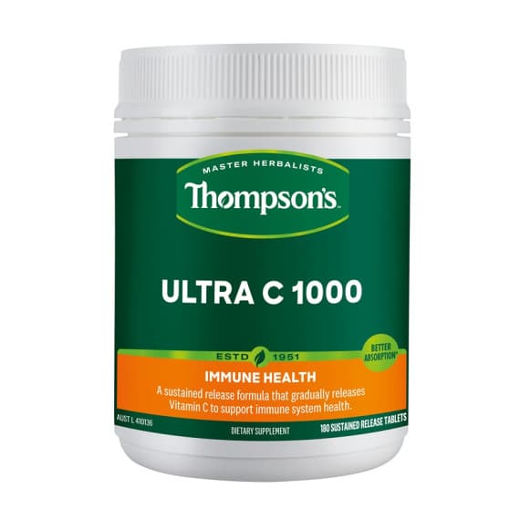 Thompson's Ultra C 1000mg 180 Tablets immune support at Pharmacy Direct