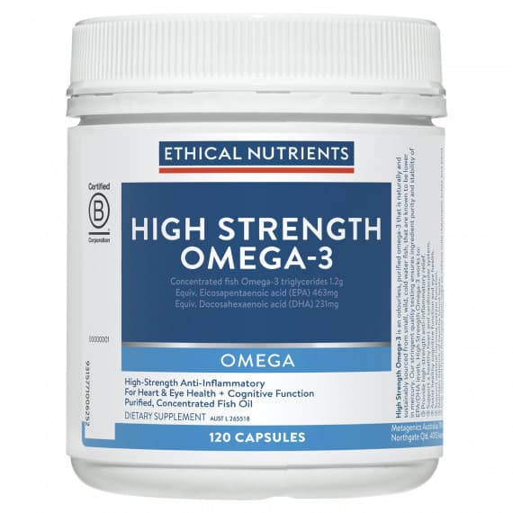Ethical Nutrients High Strength Omega-3 120 Capsules - Heart & Brain Support | Pharmacy Direct