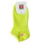 Sox And Lox Ladies Casual Thin Low Cut Socks Pink/Neon Yellow Size 3 to 9