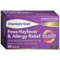 Chemists Own Fexo 180mg 50 Tablets