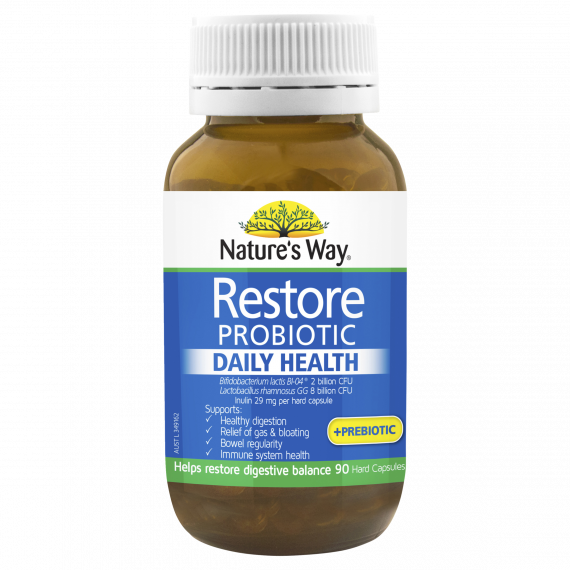 Natures Way Restore Probiotic Daily Health 90 Capsules