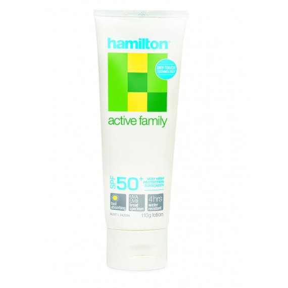 Hamilton Active Family Sunscreen SPF50 Plus Lotion 110g