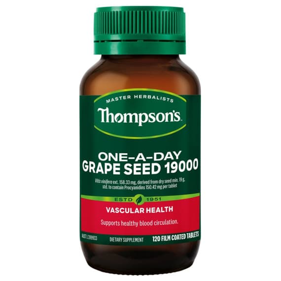 Buy Thompsons One A Day Grape Seed 19000mg 120 Tablets Online Pharmacy Direct AU